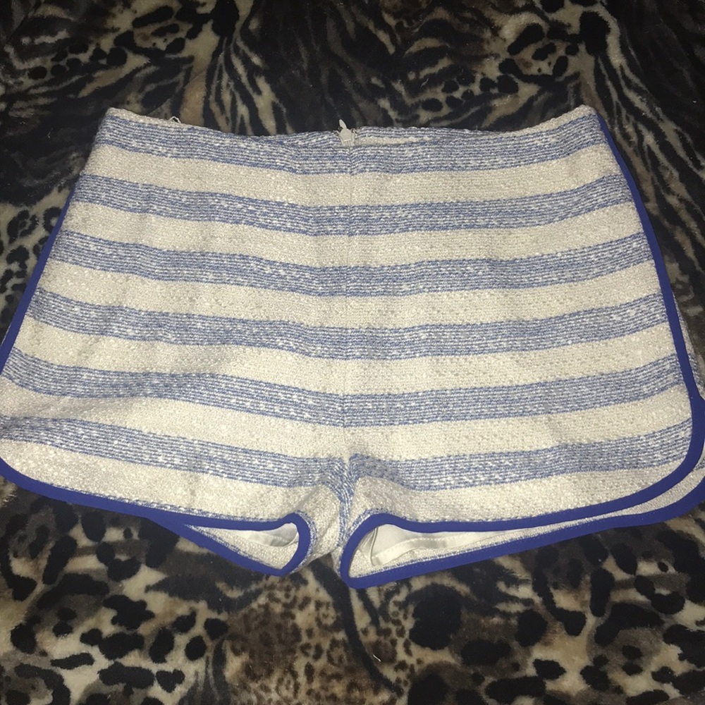 Line & Dot Striped Shorts